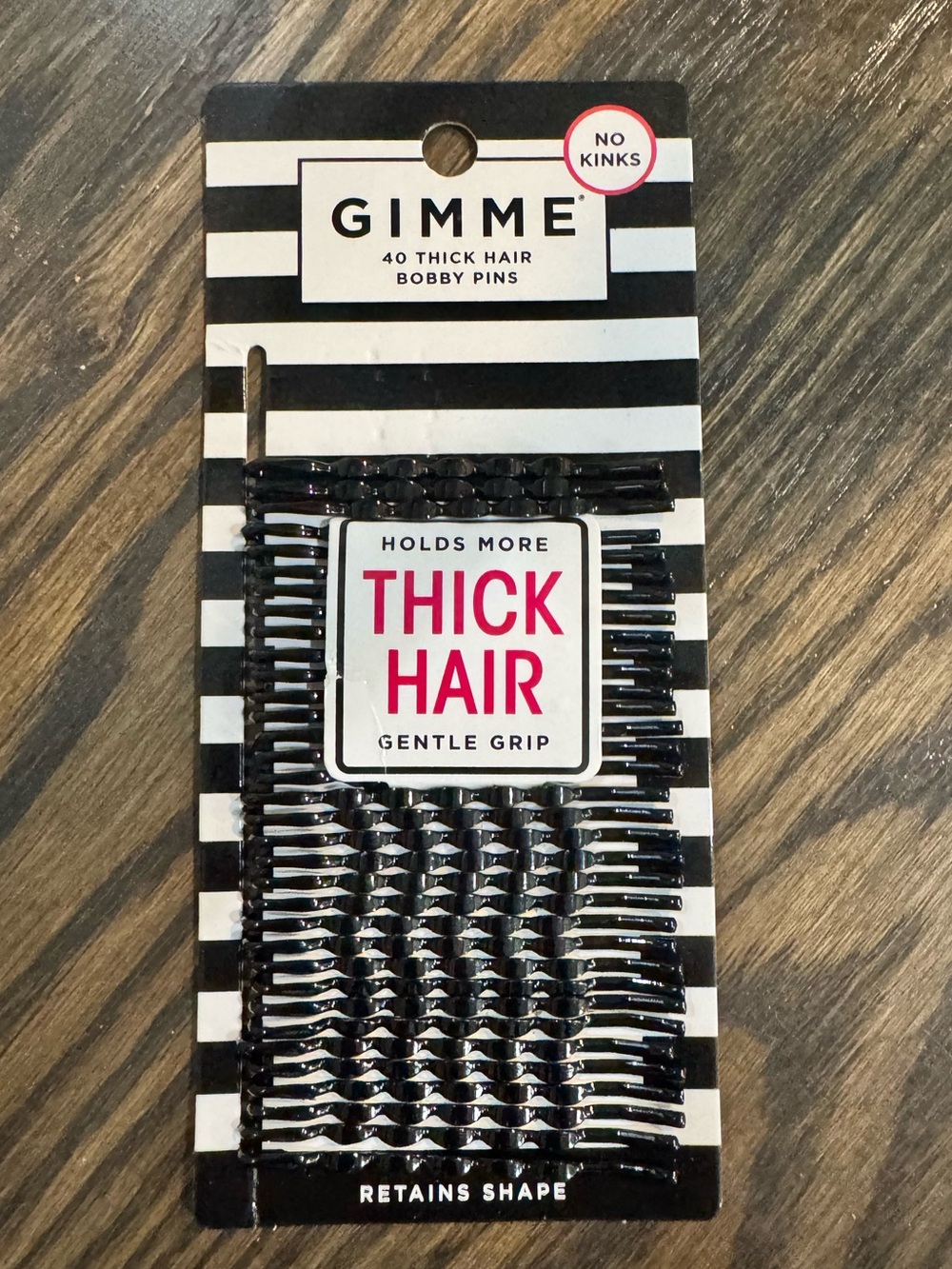 Thick Hair Black Bobby Pins - 40 Pack